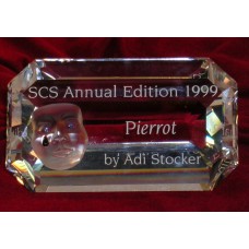 Swarovski Crystal Pierrot Plaque Annual Edition 1999 Annual Ed Collection